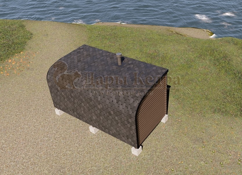 Баня «Парус» из кедра 5х2,2 метра